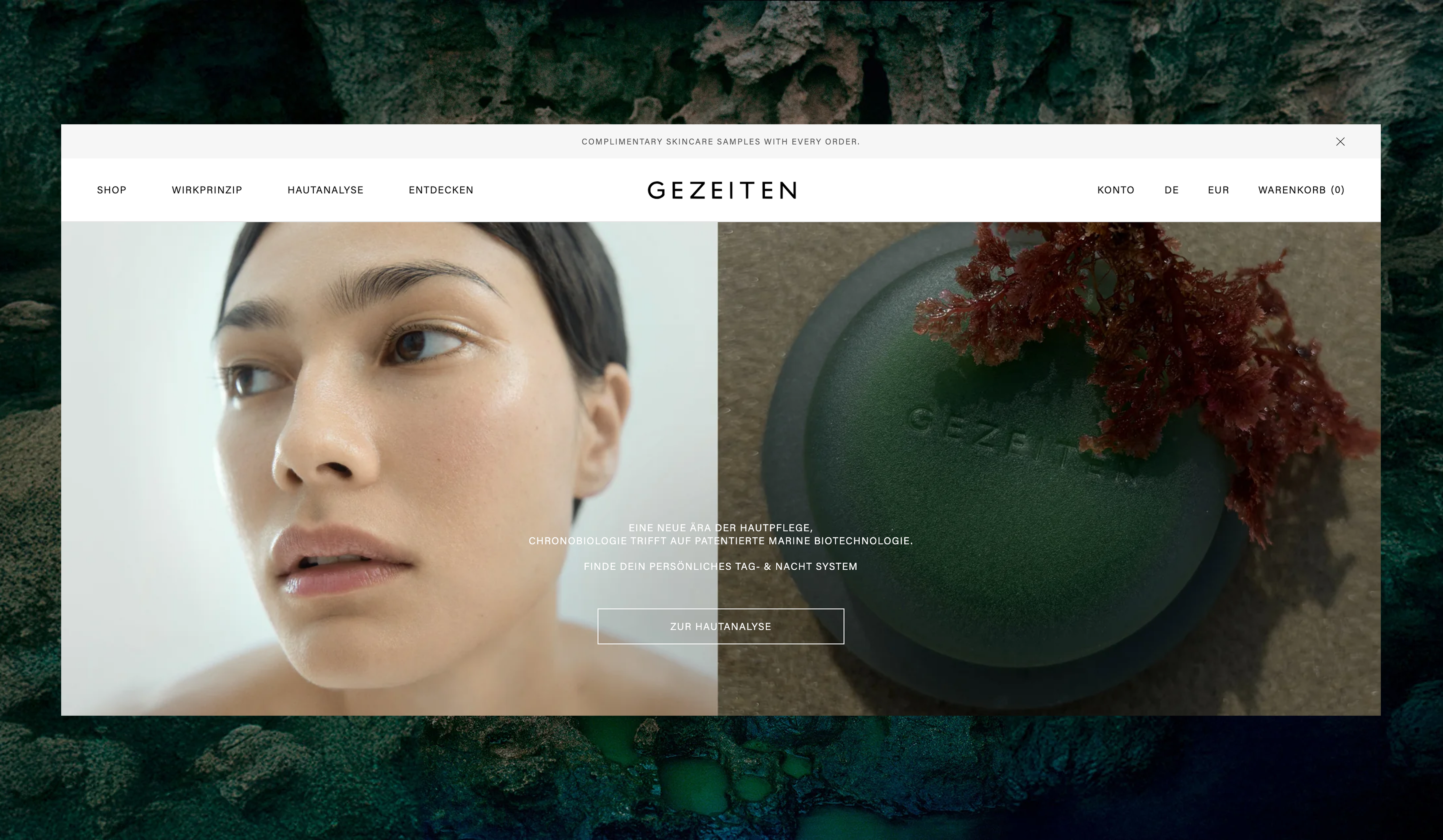 GEZEITEN homepage hero